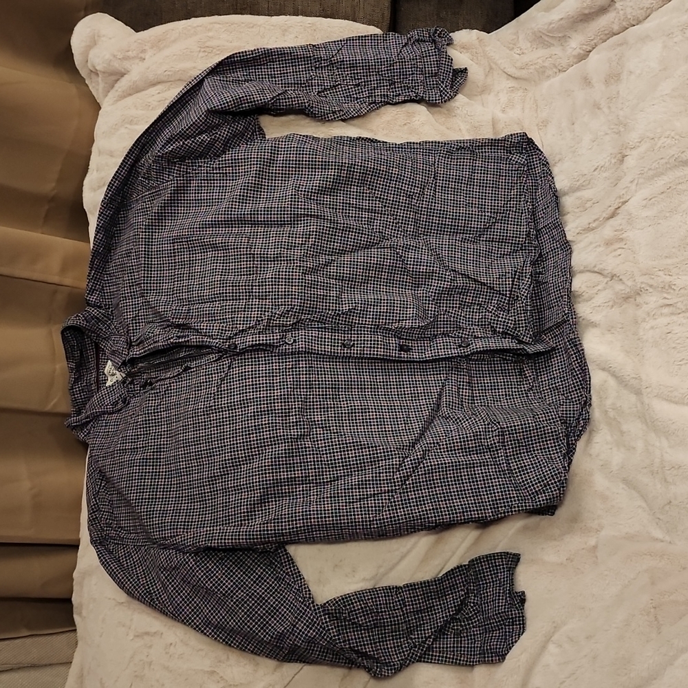 Men's Plaid Long Sleeve Button Down Shirt
